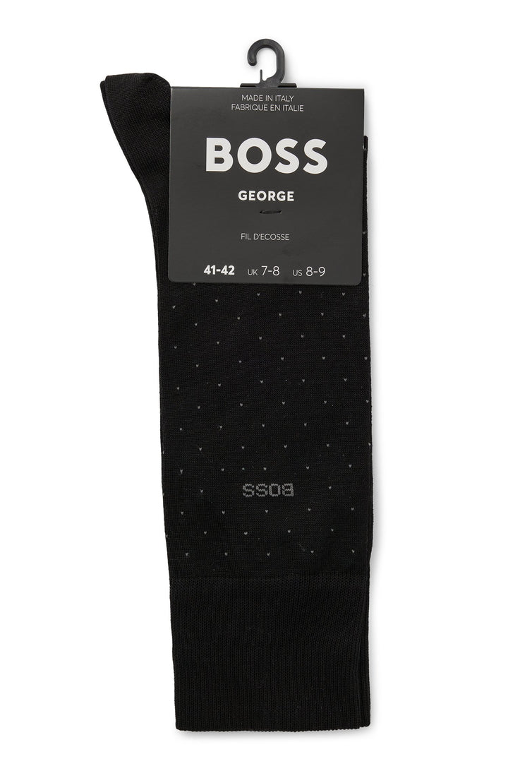 BOSS  Socks in cotton mix - GEORGE RS DOTS MC 10241864 01-50469996- Concorde Fashion#color_black-001