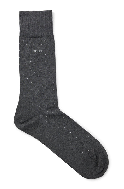 BOSS  Socks in cotton mix - GEORGE RS DOTS MC 10241864 01-50469996- Concorde Fashion#color_charcoal-012