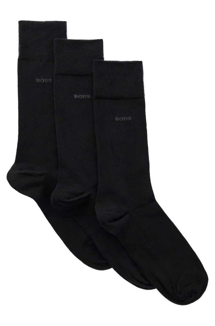 BOSS  Socks in cotton mix - 3P RS UNI CC 10241905 01-50469839- Concorde Fashion#color_black-001