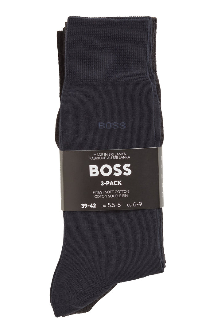 BOSS  Socks in cotton mix - 3P RS UNI CC 10241905 01-50469839- Concorde Fashion#color_assorted-961