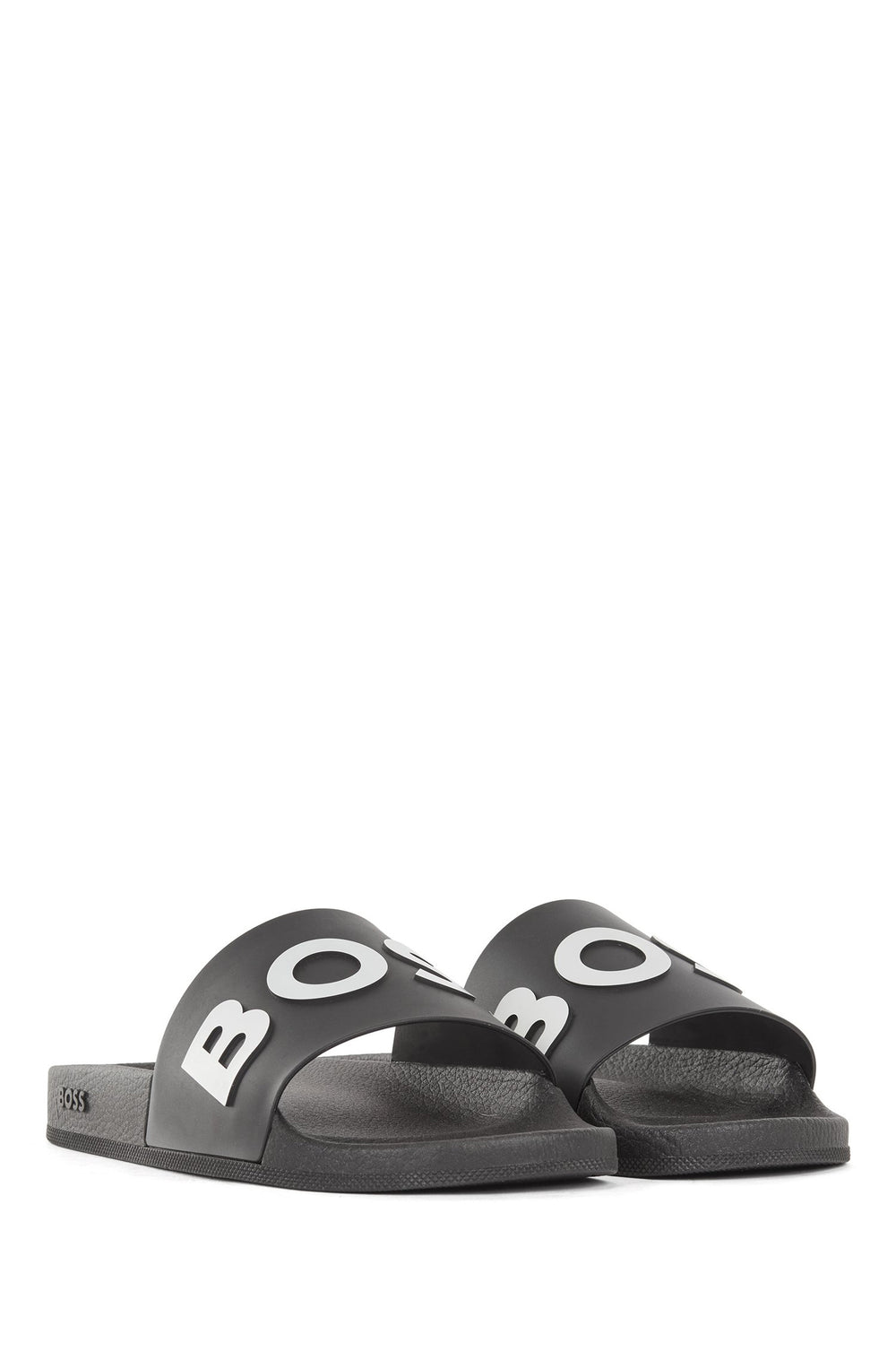BOSS Standard Sole Slippers in Artificial Leather - BAY_IT_SLID_RBLG 10242218 01-50471271 - Concorde Fashion#color_black-001