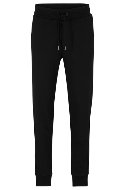 BOSS Regular Fit Jogging Pants in cotton - LAMONT 92 10242373 01-50471958- Concorde Fashion#color_black-001
