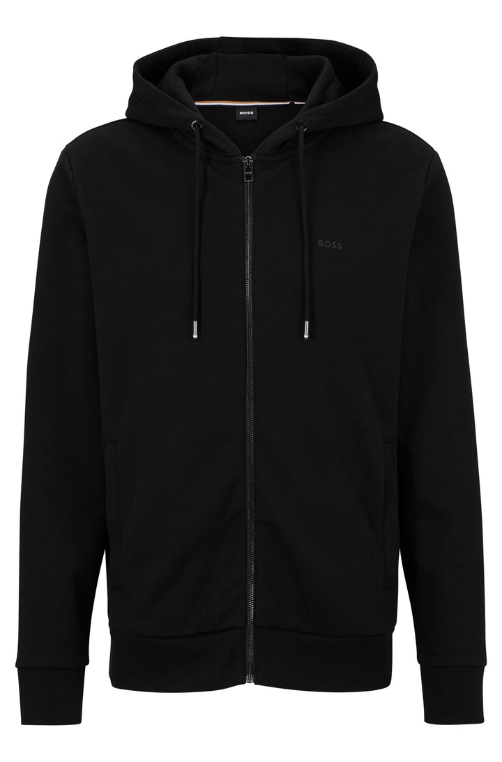 BOSS Regular Fit Hoodies in cotton - SEEGER 92 10242373 01-50471960- Concorde Fashion#color_black-001
