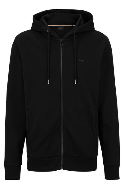 BOSS Regular Fit Hoodies in cotton - SEEGER 92 10242373 01-50471960- Concorde Fashion#color_black-001