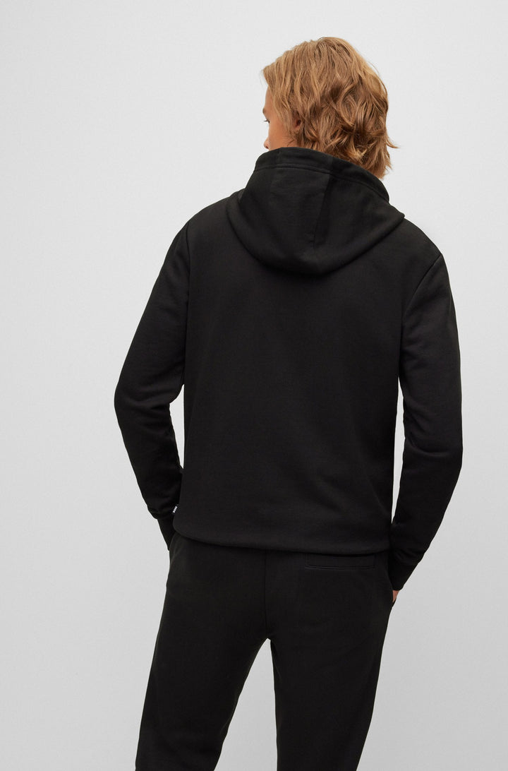 BOSS Regular Fit Hoodies in cotton - SEEGER 92 10242373 01-50471960- Concorde Fashion#color_black-001