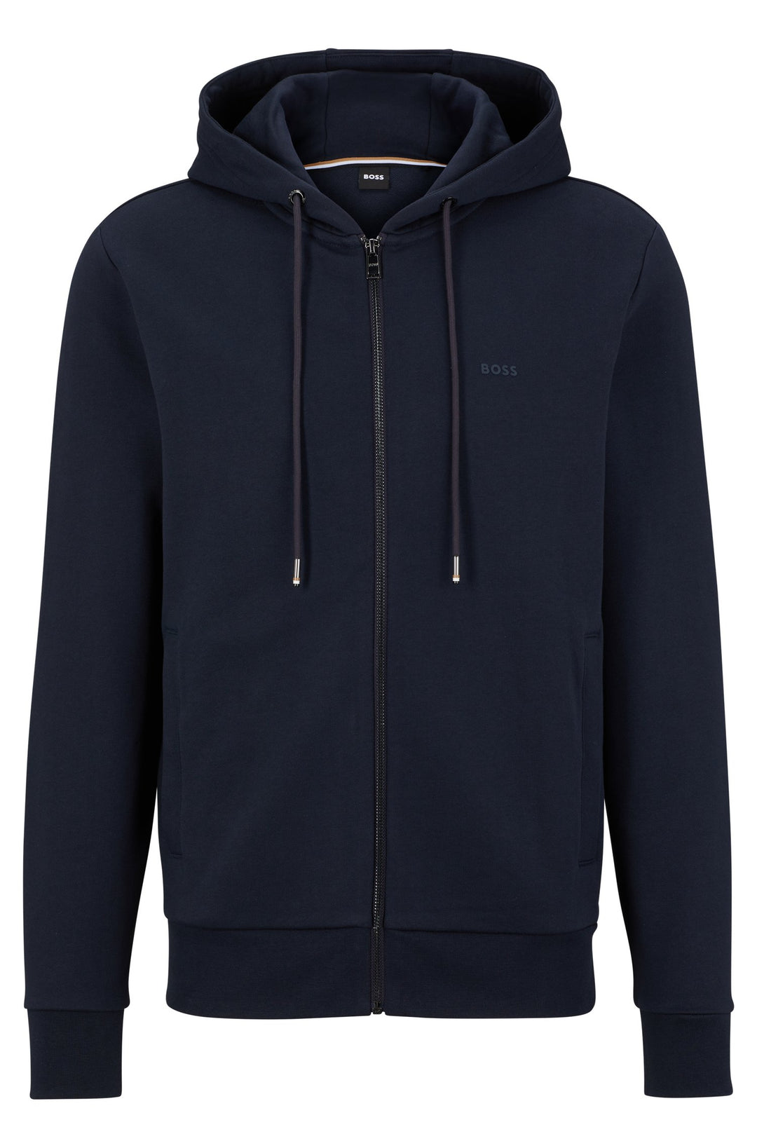 BOSS Regular Fit Hoodies in cotton - SEEGER 92 10242373 01-50471960- Concorde Fashion#color_navy-404