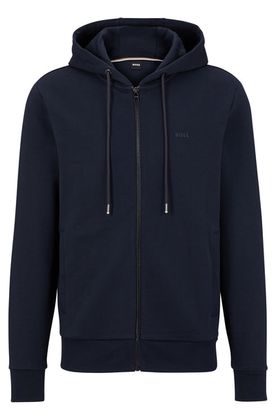 BOSS Regular Fit Hoodies in cotton - SEEGER 92 10242373 01-50471960- Concorde Fashion#color_navy-404