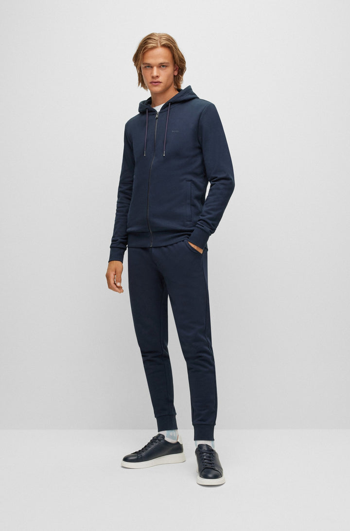 BOSS Regular Fit Hoodies in cotton - SEEGER 92 10242373 01-50471960- Concorde Fashion#color_navy-404