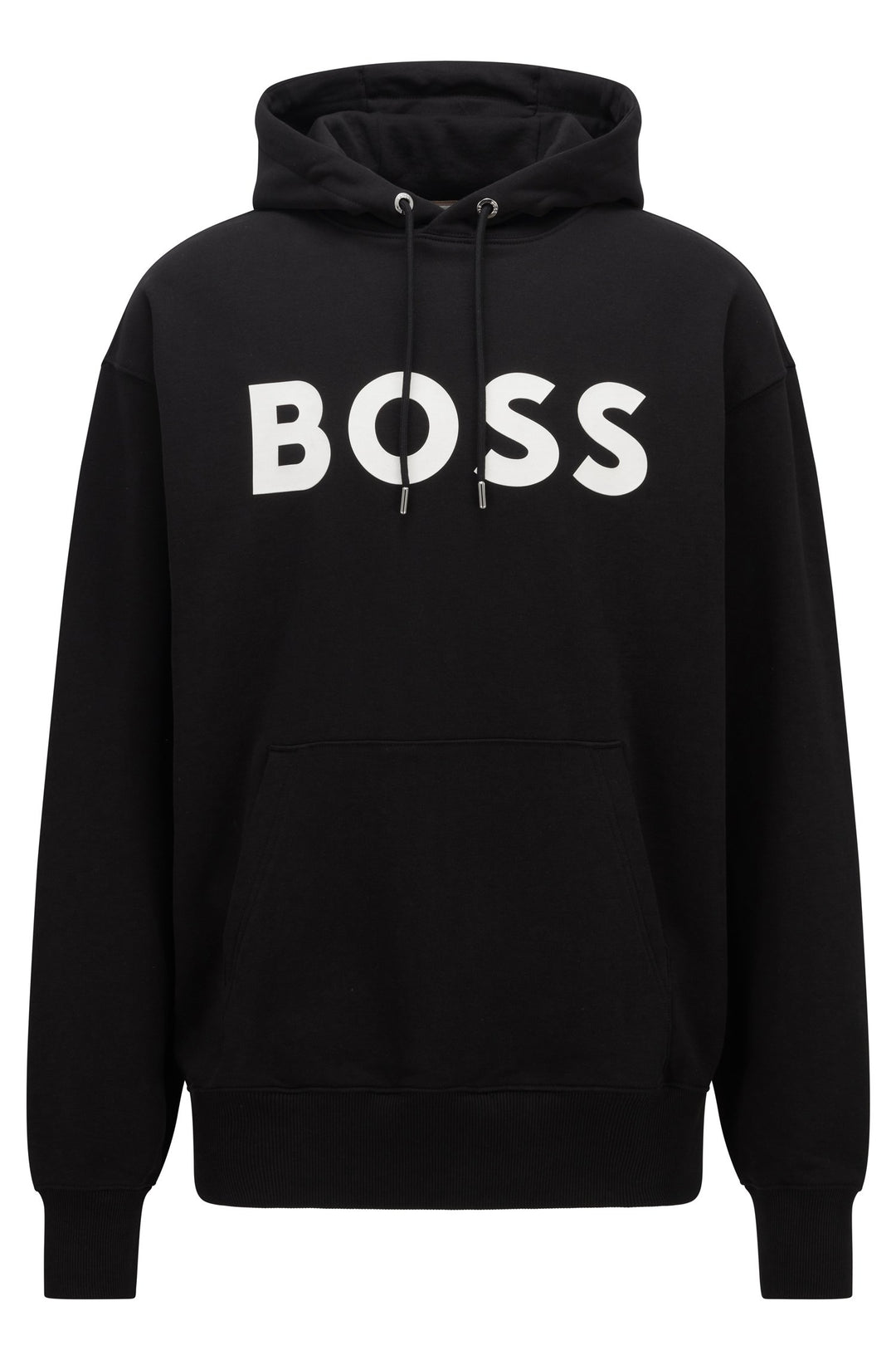 BOSS Regular Fit Hoodies in Cotton - SULLIVAN 04_IN 10242373 01-50477050- Concorde Fashion#color_black-001