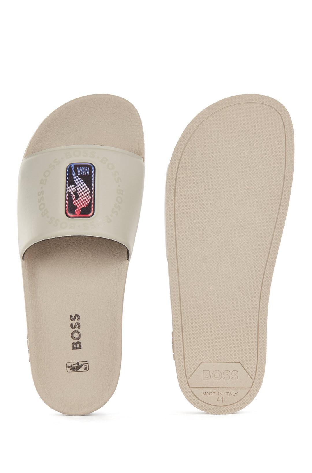 BOSS Standard Sole Slippers in Plastic - BAY_IT_SLID_NBA1 10242424 01-50472029 - Concorde Fashion#color_beige-271