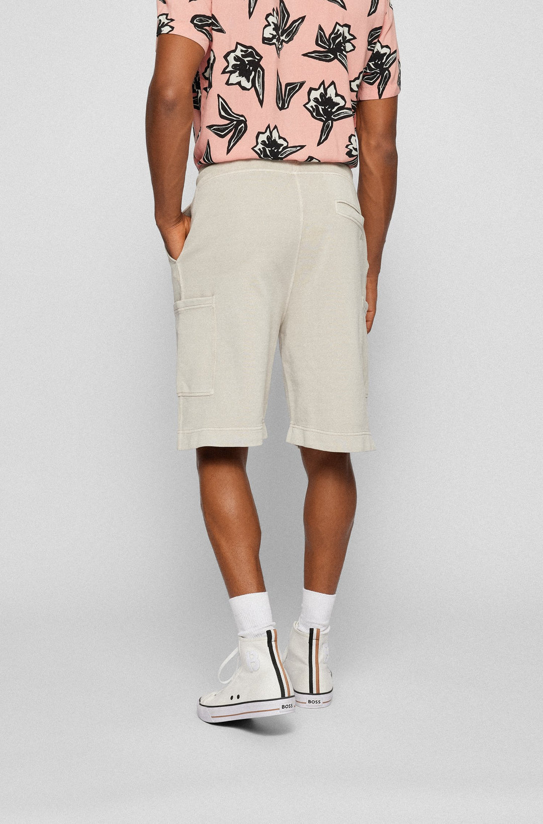 BOSS Regular Fit Shorts in cotton - SEFADE 10242542 01-50472406 - Concorde Fashion#color_beige-271