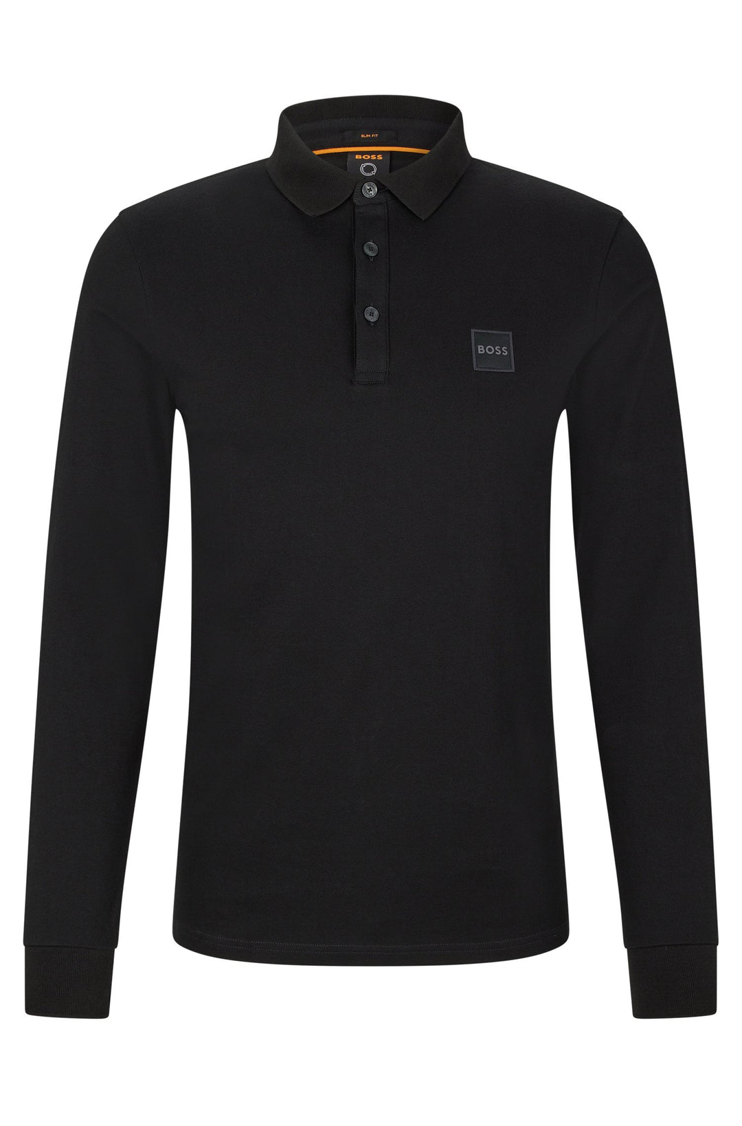BOSS Slim Fit Polos in cotton mix - PASSERBY 10242645 01-50472681- Concorde Fashion#color_black-001