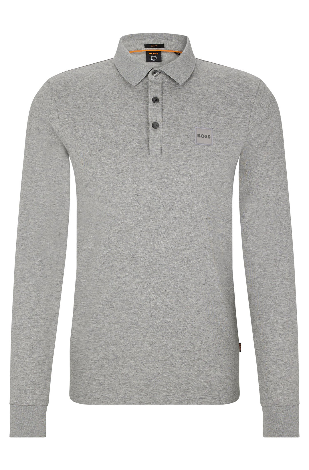 BOSS Slim Fit Polos in cotton mix - PASSERBY 10242645 01-50472681- Concorde Fashion#color_grey-051