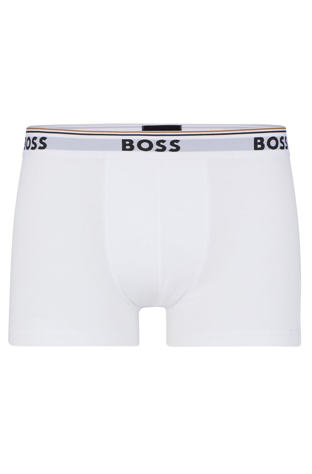 BOSS Regular Fit Trunks in cotton mix - TRUNK 3P POWER 10242934 01-50475274- Concorde Fashion#color_white-100