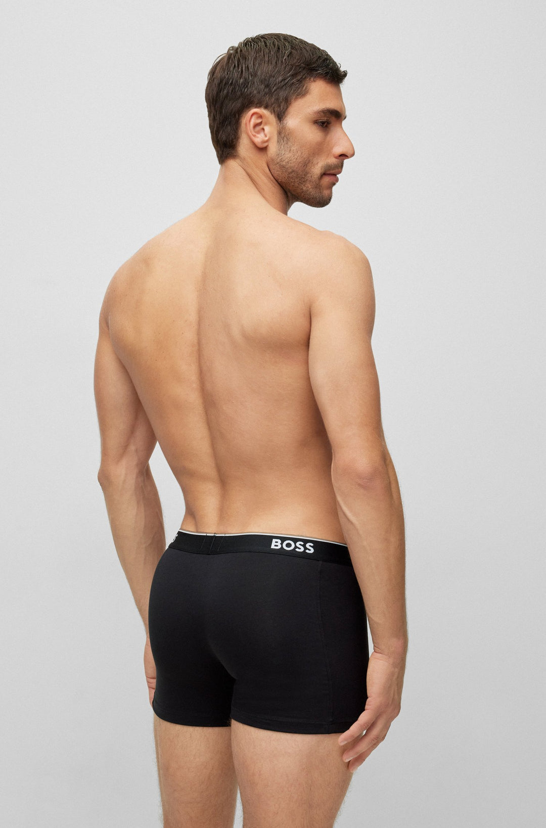 BOSS Regular Fit Boxers in cotton mix - BOXERBR 3P POWER 10242934 01-50475282- Concorde Fashion#color_assorted-999