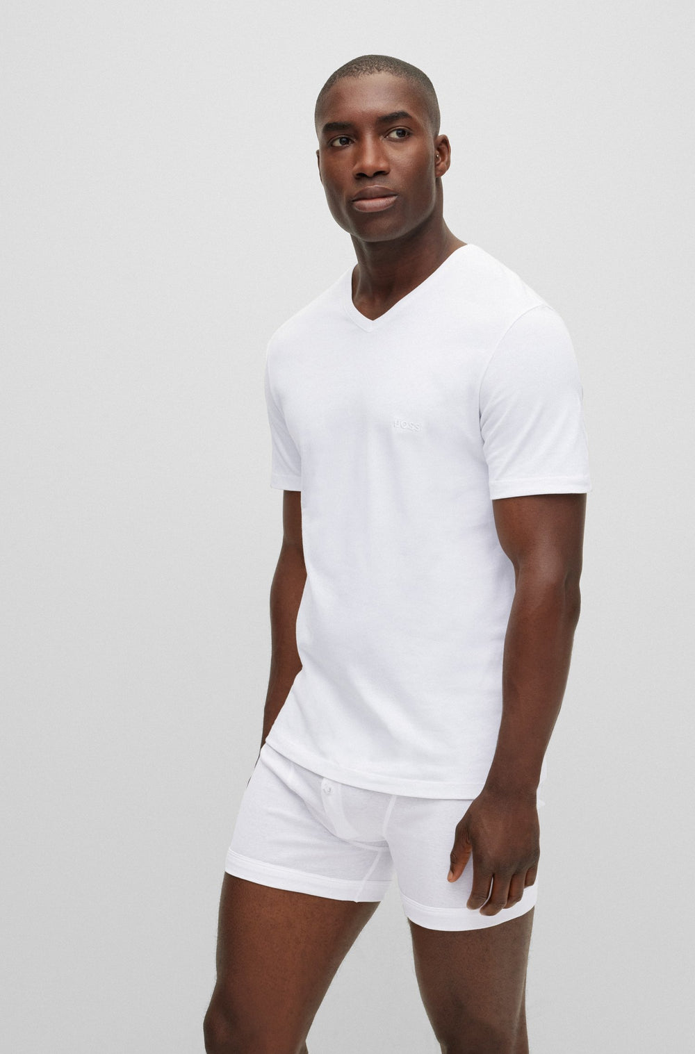 BOSS Regular Fit T-Shirts in cotton - TSHIRTVN 3P CLASSIC 10243514 0-50475285- Concorde Fashion#color_assorted-999
