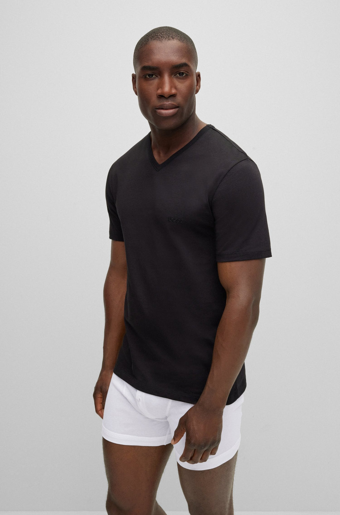 BOSS Regular Fit T-Shirts in cotton - TSHIRTVN 3P CLASSIC 10243514 0-50475285- Concorde Fashion#color_assorted-999