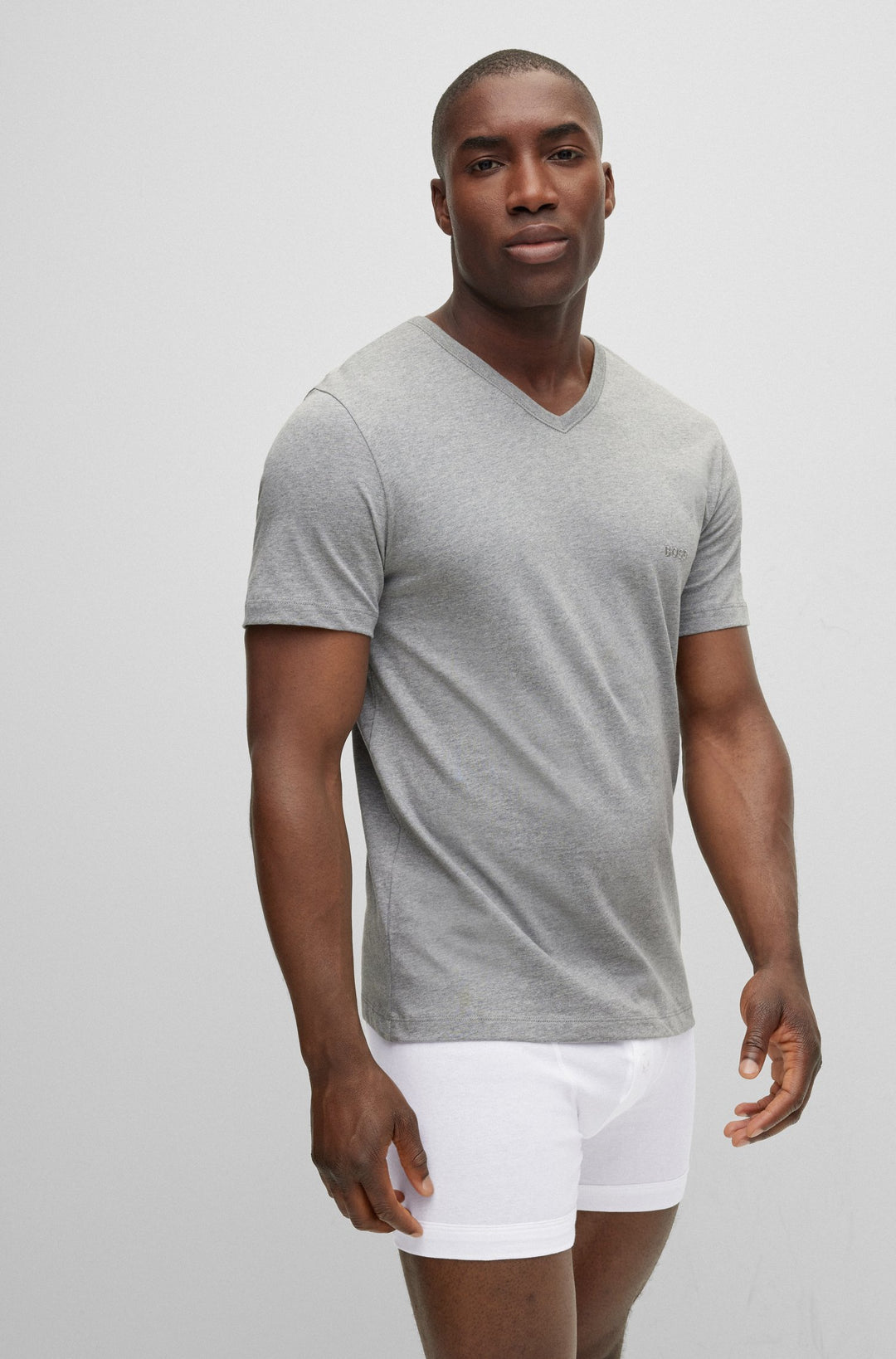 BOSS Regular Fit T-Shirts in cotton - TSHIRTVN 3P CLASSIC 10243514 0-50475285- Concorde Fashion#color_assorted-999