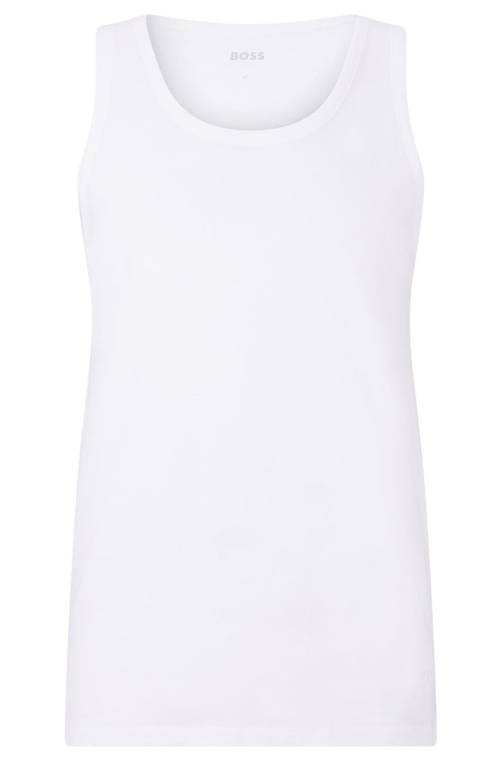 BOSS Regular Fit Trank Tops in cotton - TANKTOP 3P CLASSIC 10243514 01-50475278- Concorde Fashion#color_white-100
