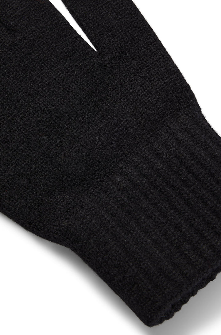 HUGO Regular Fit Gloves in Wool Mix - WAFF 2 10243536 01-50475404- Concorde Fashion#color_black-001
