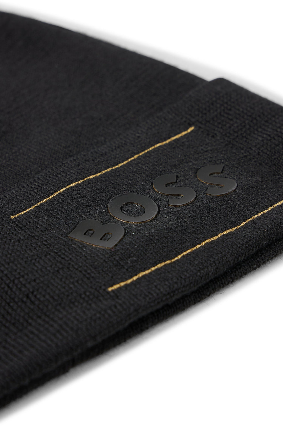 BOSS  Hats in Wool Mix - ARIDE_BEANIE 10243590 01-50475510- Concorde Fashion#color_black-001