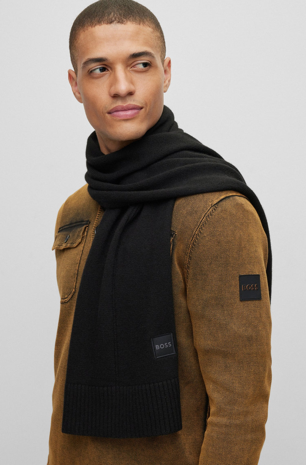 BOSS  Scarves in Nylon - KAIO 10243959 01-50476461- Concorde Fashion#color_black-001