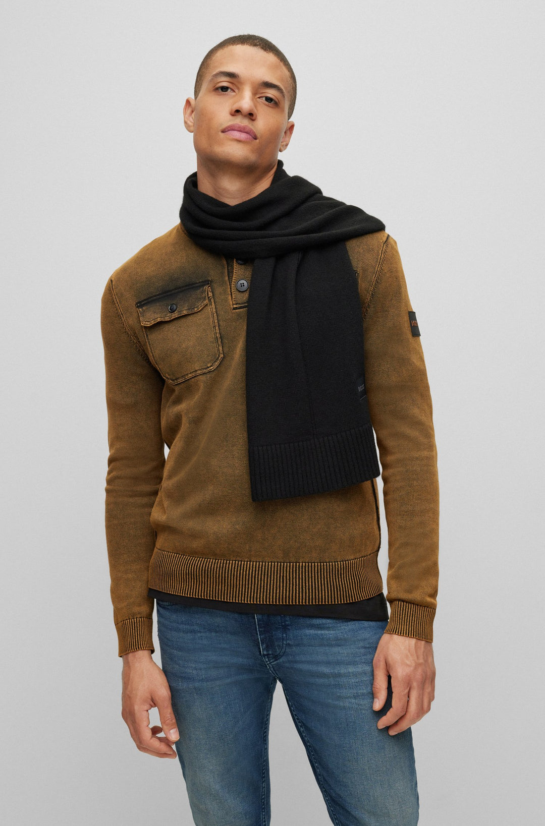BOSS  Scarves in Nylon - KAIO 10243959 01-50476461- Concorde Fashion#color_black-001