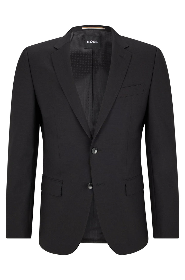 BOSS Slim Fit Formal Jacket in Wool Mix - H-HUGE-MM-224 10245120 01-50479994- Concorde Fashion#color_black-001