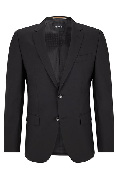 BOSS Slim Fit Formal Jacket in Wool Mix - H-HUGE-MM-224 10245120 01-50479994- Concorde Fashion#color_black-001