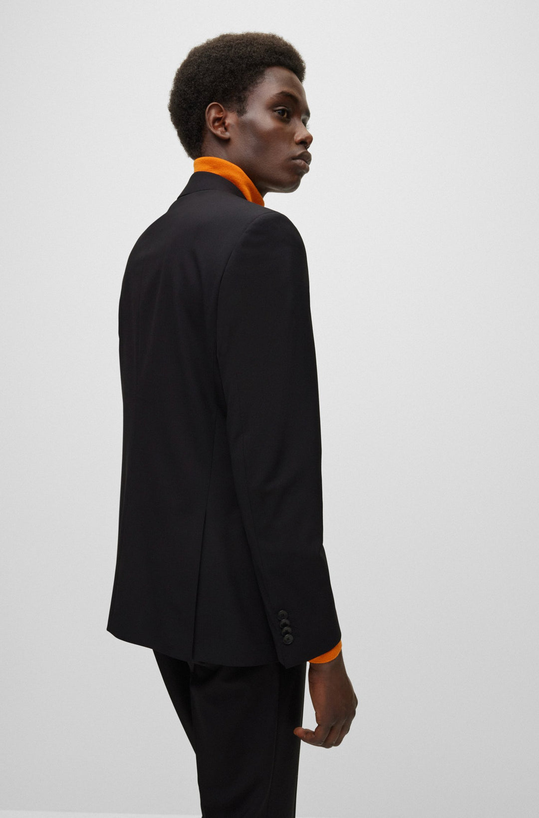 BOSS Slim Fit Formal Jacket in Wool Mix - H-HUGE-MM-224 10245120 01-50479994- Concorde Fashion#color_black-001
