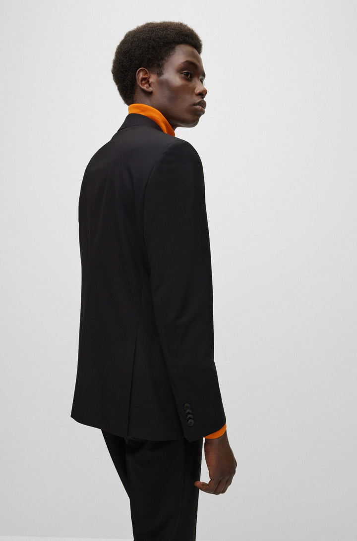 BOSS Slim Fit Formal Jacket in Wool Mix - H-HUGE-MM-224 10245120 01-50479994- Concorde Fashion#color_black-001