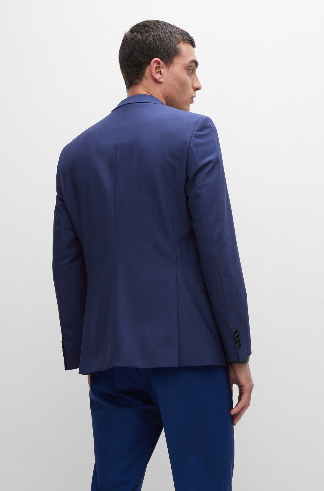 BOSS Slim Fit Formal Jacket in Wool Mix - H-HUGE-MM-224 10245120 01-50479994- Concorde Fashion#color_navy-419