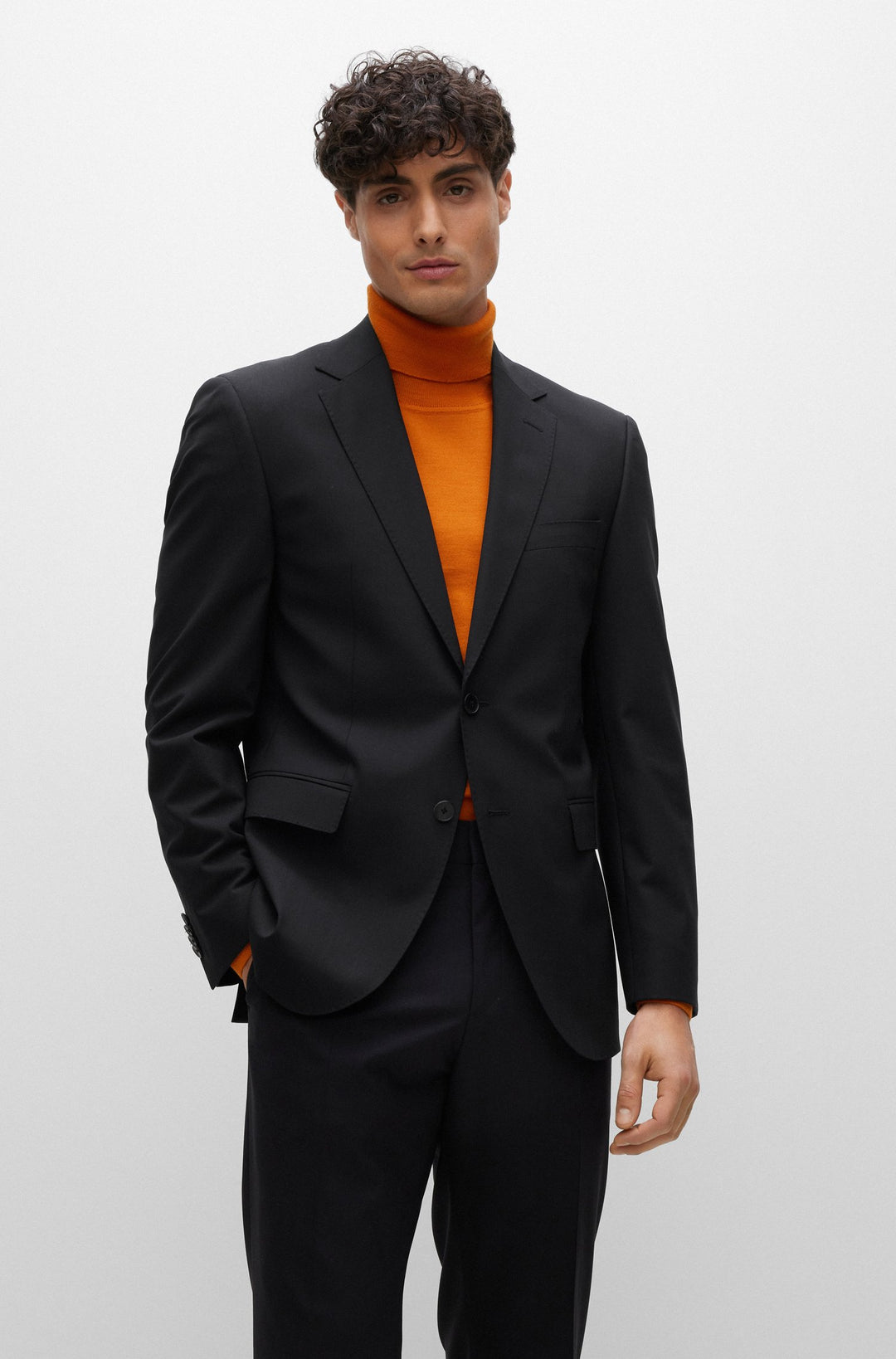 BOSS Regular Fit Blazers in Wool Mix - H-JECKSON-MM-224 10245120 01-50479996- Concorde Fashion#color_black-001