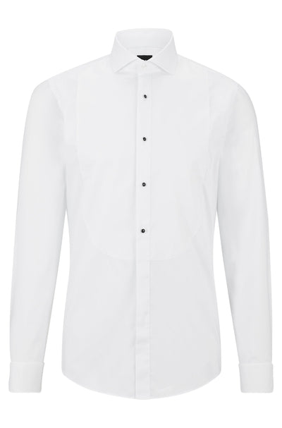 BOSS Slim Fit Formal Shirts in cotton - H-HANK-TUX3-DC-224 10245425 01-50480070- Concorde Fashion#color_white-100