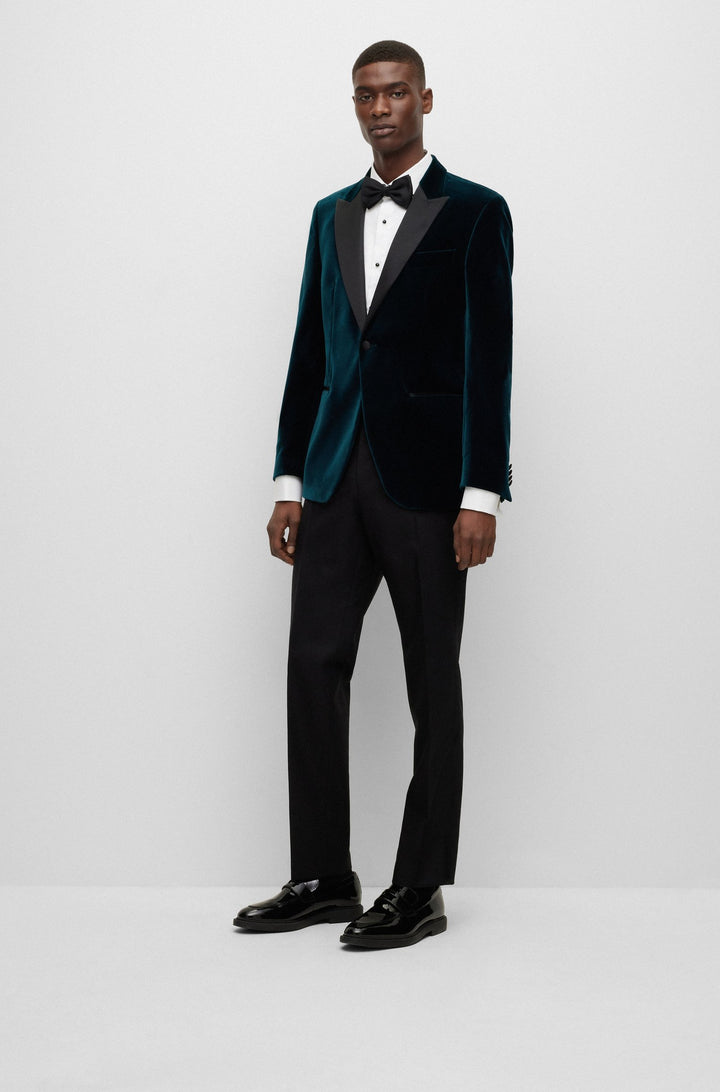 BOSS Slim Fit Formal Shirts in cotton - H-HANK-TUX3-DC-224 10245425 01-50480070- Concorde Fashion#color_white-100
