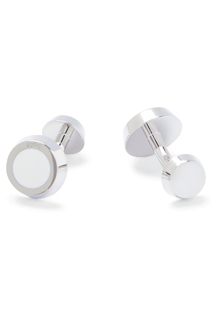 BOSS  Cufflinks in Brass - SIMONY 10245436 01-50479940- Concorde Fashion#color_white-100