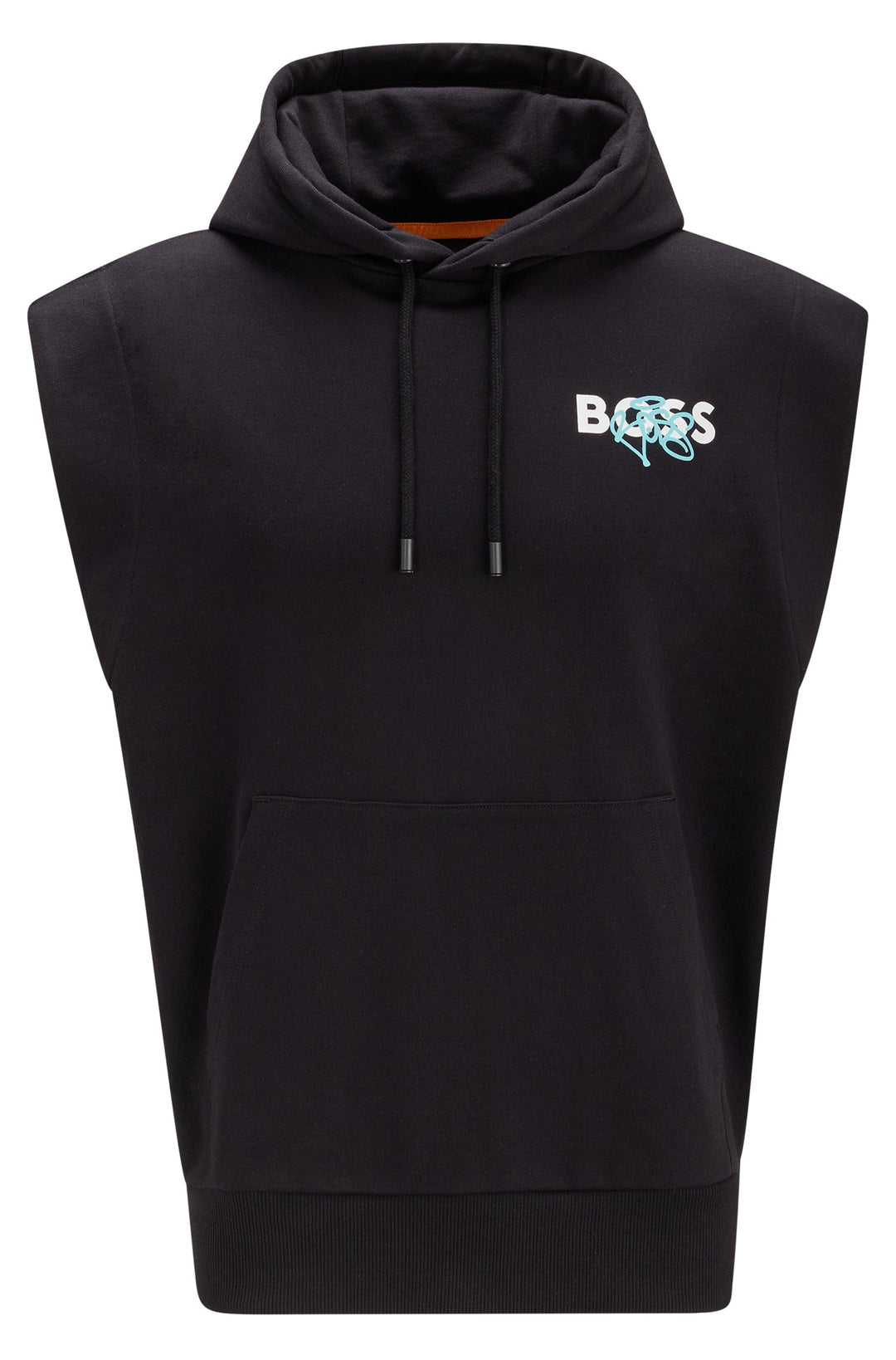 BOSS Relaxed Fit Hoodies in cotton - WILETGRAFFITI_EC 10246528 01-50483197- Concorde Fashion#color_black-001