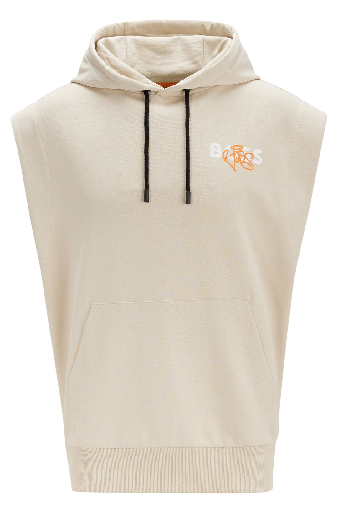 BOSS Relaxed Fit Hoodies in cotton - WILETGRAFFITI_EC 10246528 01-50483197- Concorde Fashion#color_beige-281