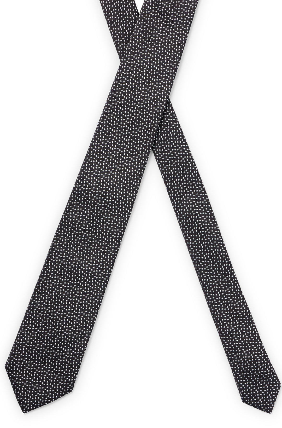 BOSS  Ties in Silk - H-TIE 7.5 CM-222 10246754 01-50485798- Concorde Fashion#color_black-001