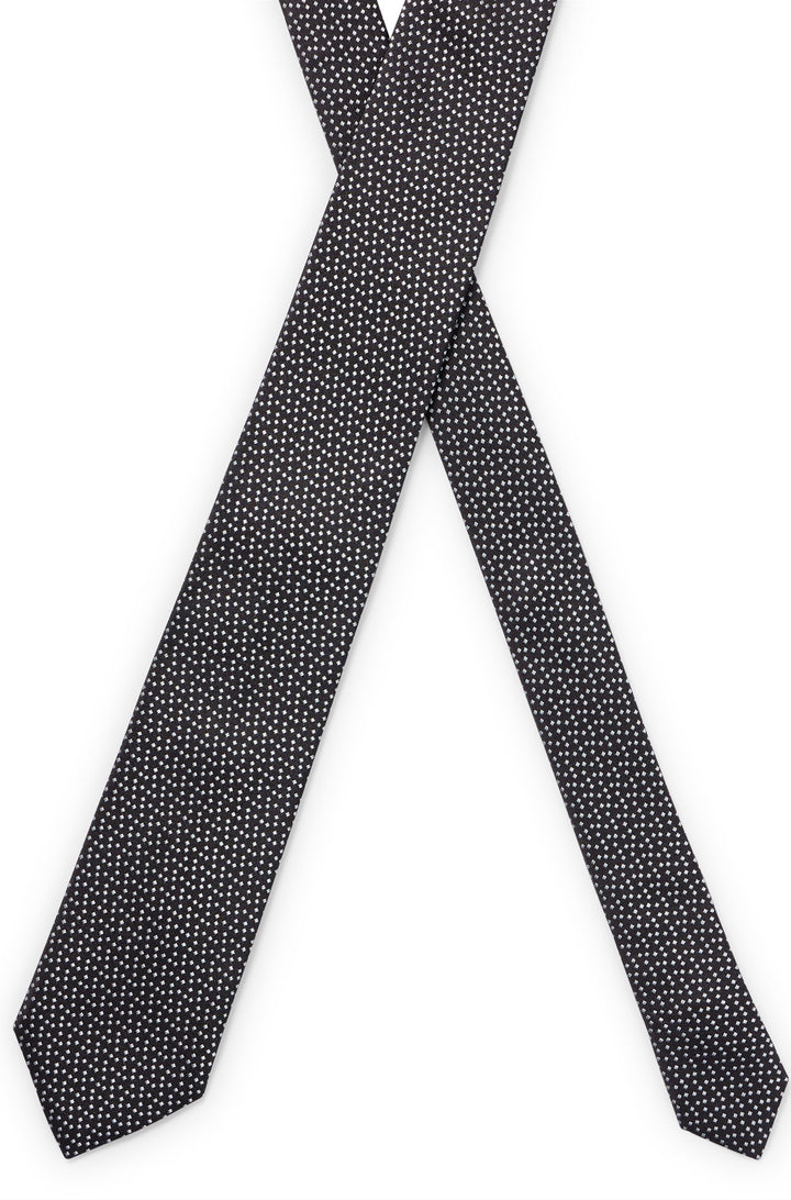 BOSS  Ties in Silk - H-TIE 7.5 CM-222 10246754 01-50485798- Concorde Fashion#color_black-001