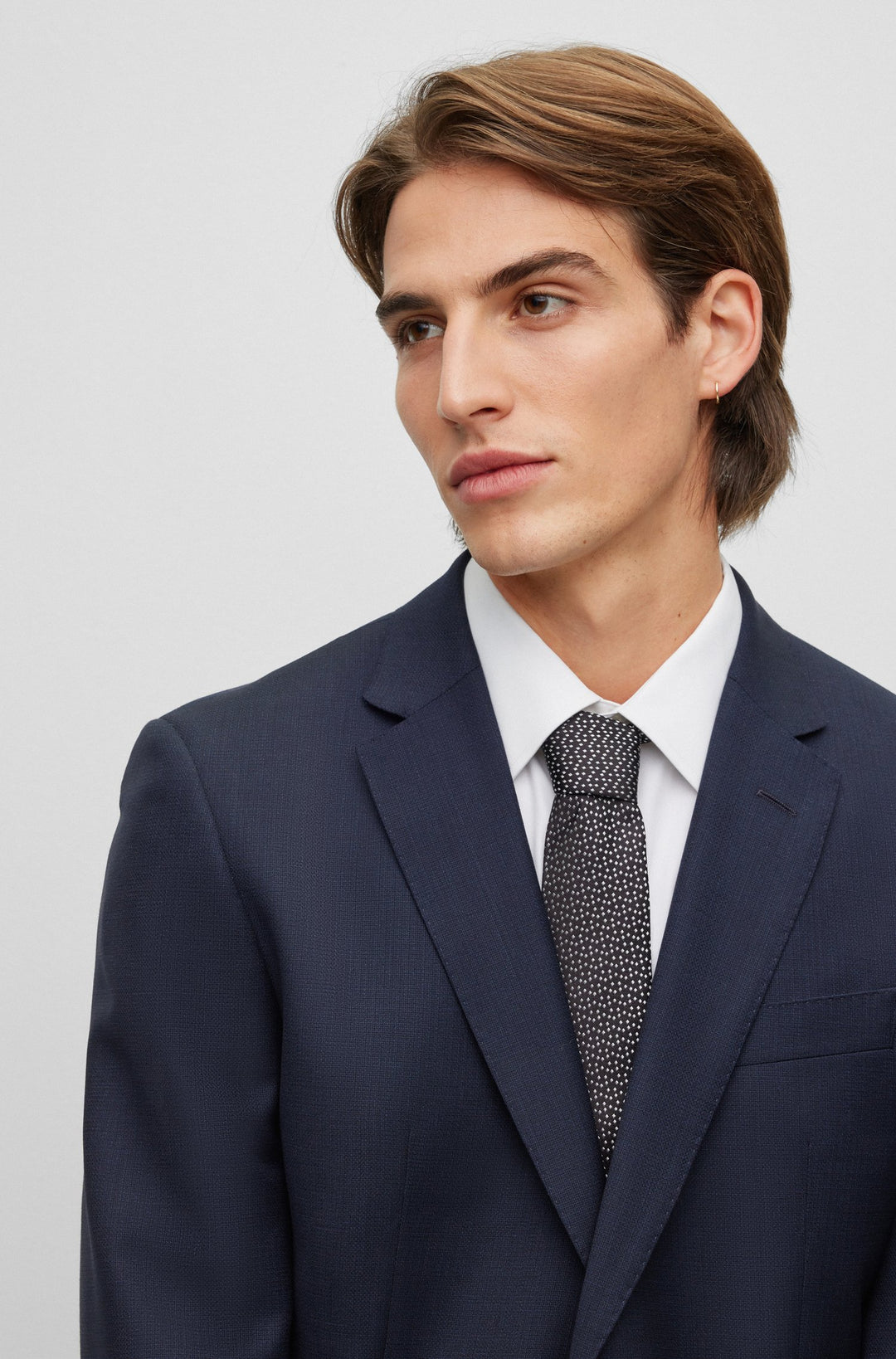 BOSS  Ties in Silk - H-TIE 7.5 CM-222 10246754 01-50485798- Concorde Fashion#color_black-001