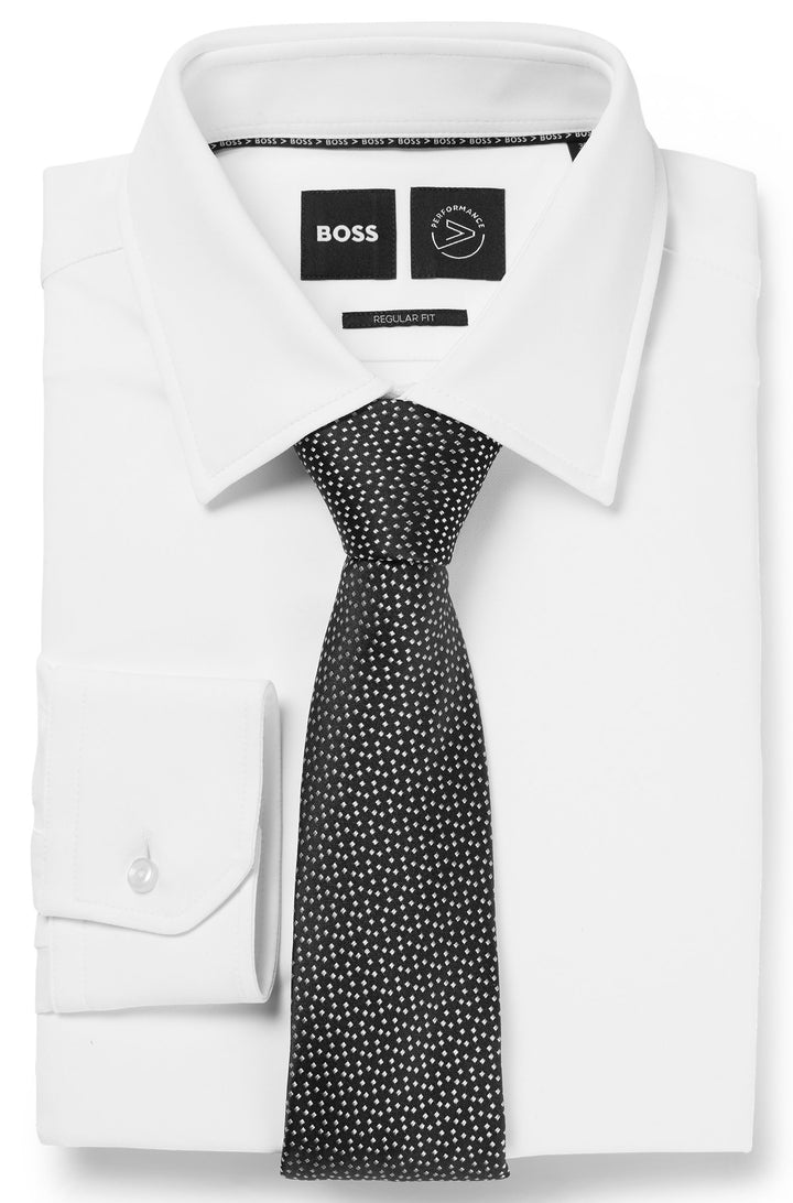 BOSS  Ties in Silk - H-TIE 7.5 CM-222 10246754 01-50485798- Concorde Fashion#color_navy-404