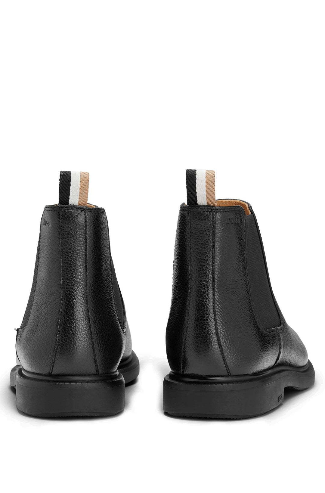 BOSS Standard Sole Boots in Leather - LARRY_CHEB_GR 10247993 01-50487730- Concorde Fashion#color_black-001
