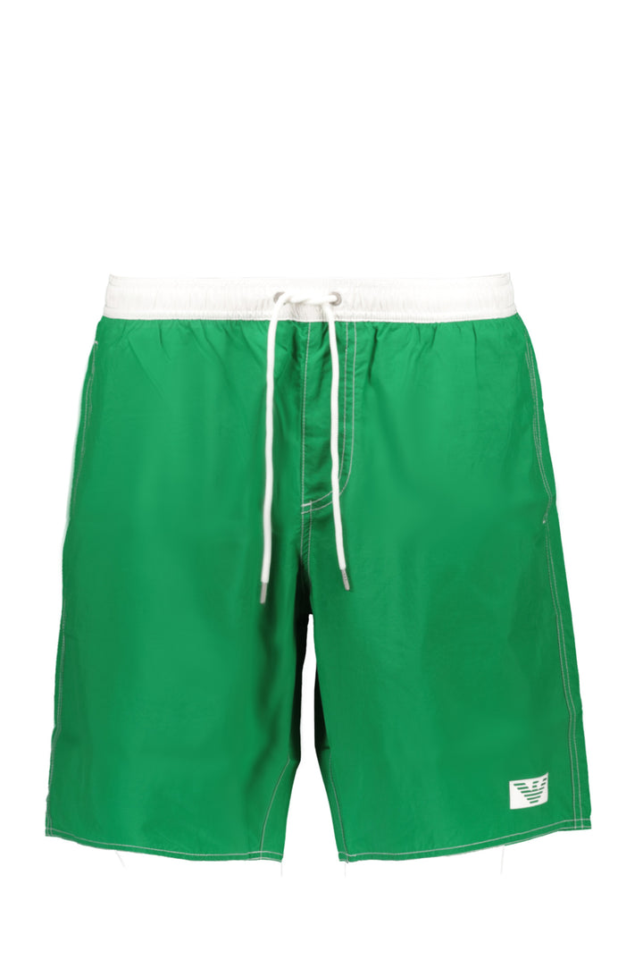 Emporio Armani Regular Fit Shorts in Polyester Mix -   211753 0P414 - Concorde Fashion#color_green-01185