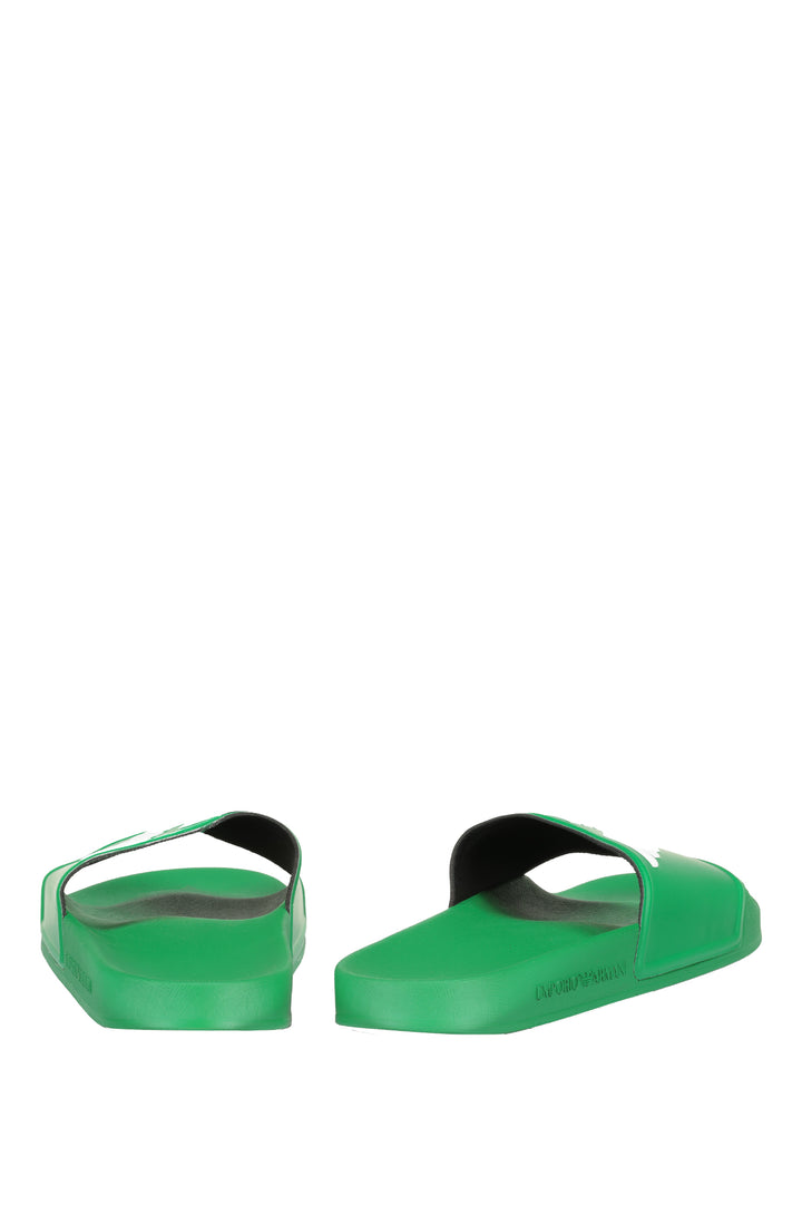 Emporio Armani   Slippers in Polyester -   X4PS01 XL828 - Concorde Fashion#color_green-m589