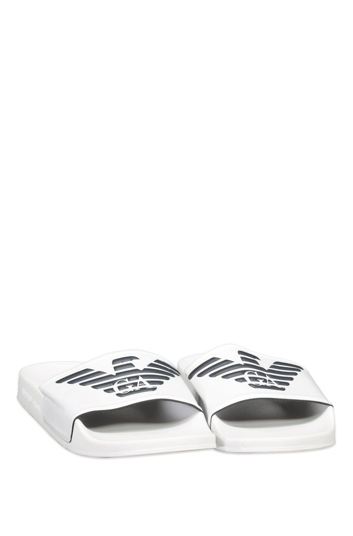 Emporio Armani   Slippers in Polyester -   X4PS01 XL828 - Concorde Fashion#color_white-m586