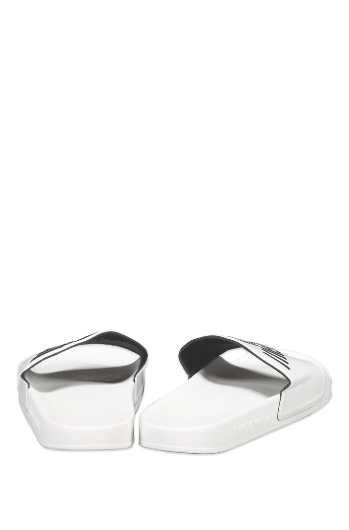 Emporio Armani   Slippers in Polyester -   X4PS01 XL828 - Concorde Fashion#color_white-m586