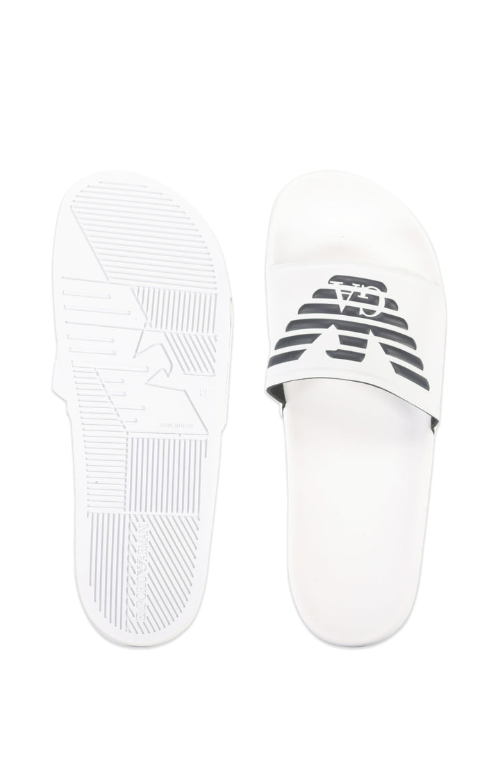 Emporio Armani   Slippers in Polyester -   X4PS01 XL828 - Concorde Fashion#color_white-m586